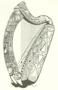 Imagem da Trinity College Harp